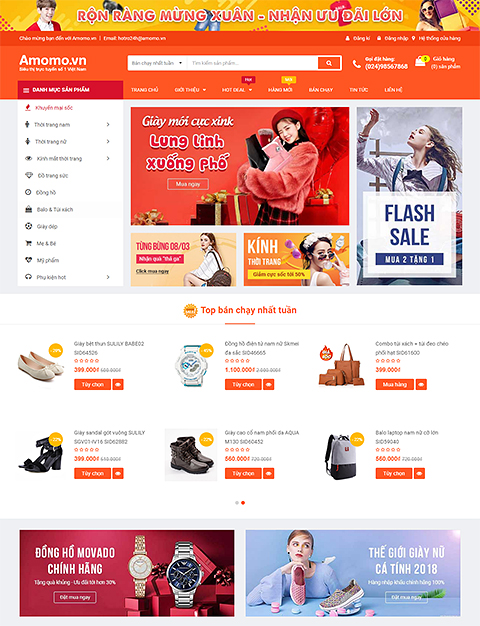 Template website bán hàng đẹp mắt, chuyên nghiệp am…
